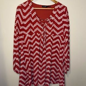 Blu Pepper Boho long sleeve dress size L